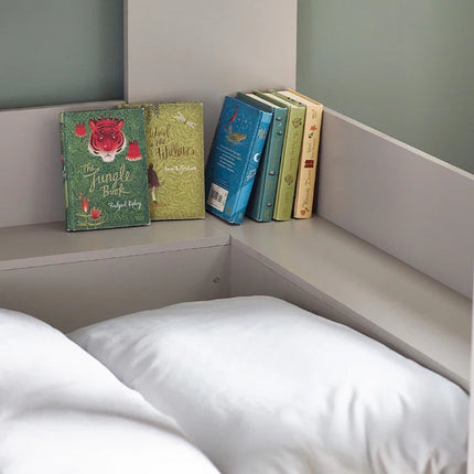 Parsec Bunk Bed - Taupe & White