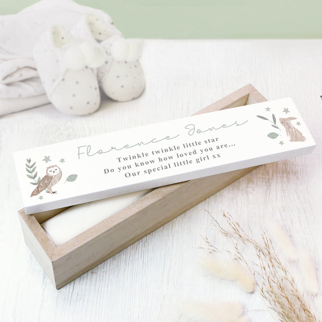 Personalised Birth Certificate Holder - Woodland Animal