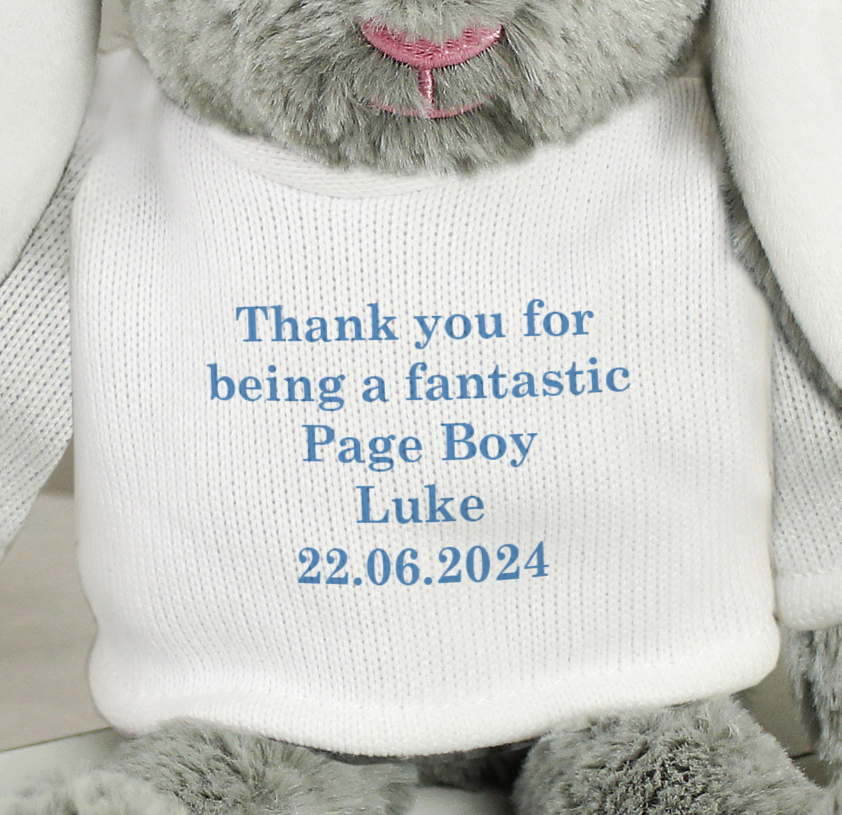 Personalised Bunny in Jumper