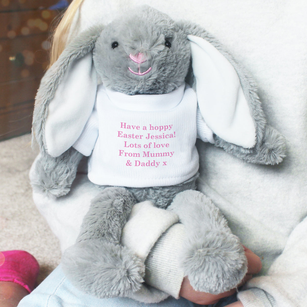 Personalised Bunny in Jumper