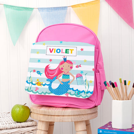 Mermaid Mini Rucksack - Personalised