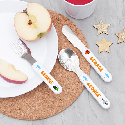Personalised Adventure Cutlery Set