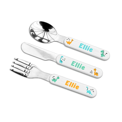 Personalised Dinosaur Cutlery Set