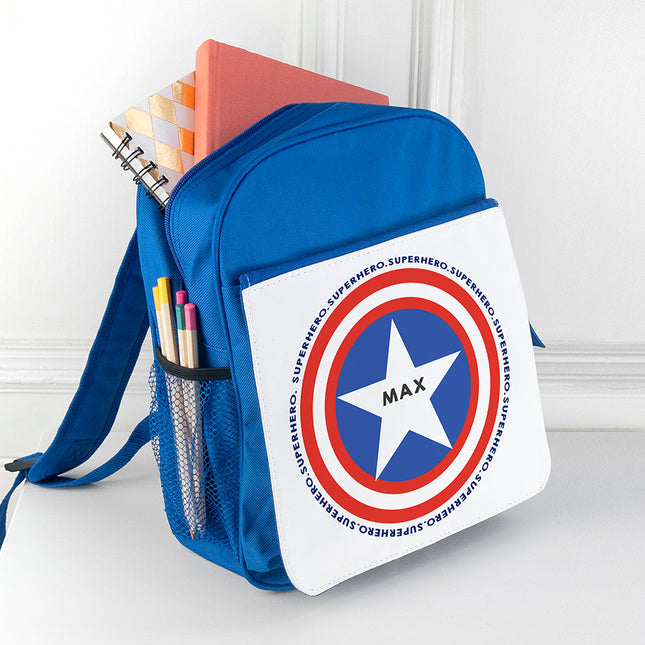 Superhero Mini Rucksack - Personalised