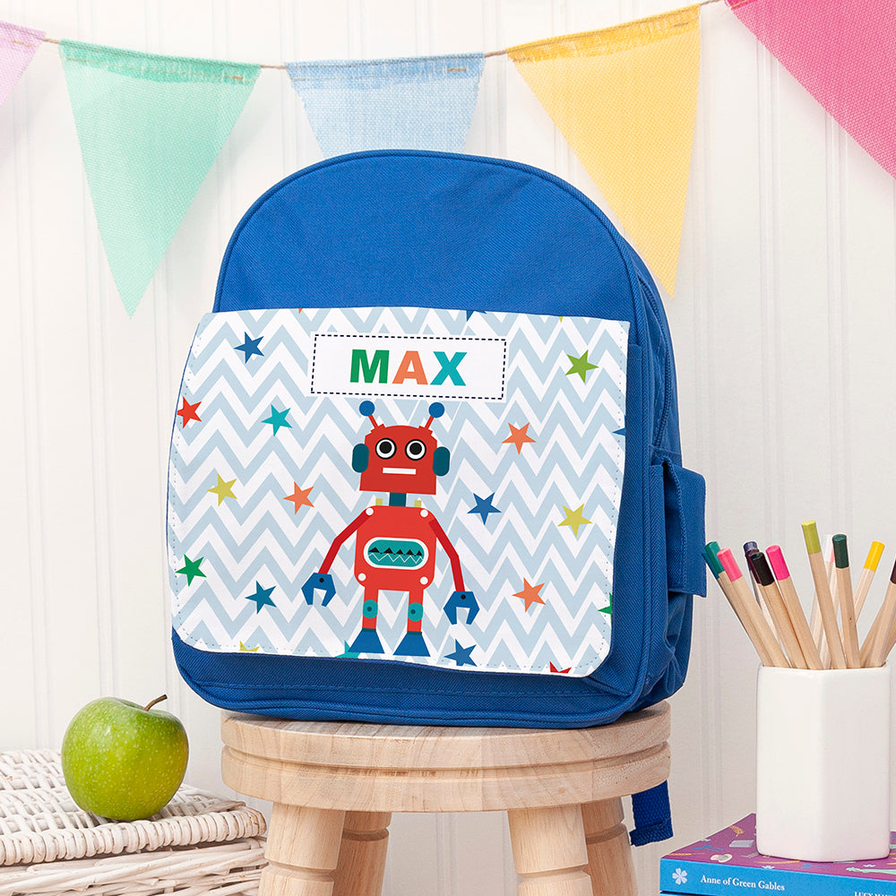 Robot Mini Rucksack - Personalised