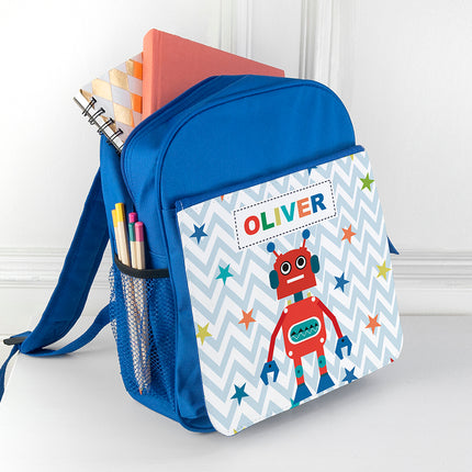 Robot Mini Rucksack - Personalised