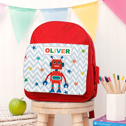 Robot Mini Rucksack - Personalised