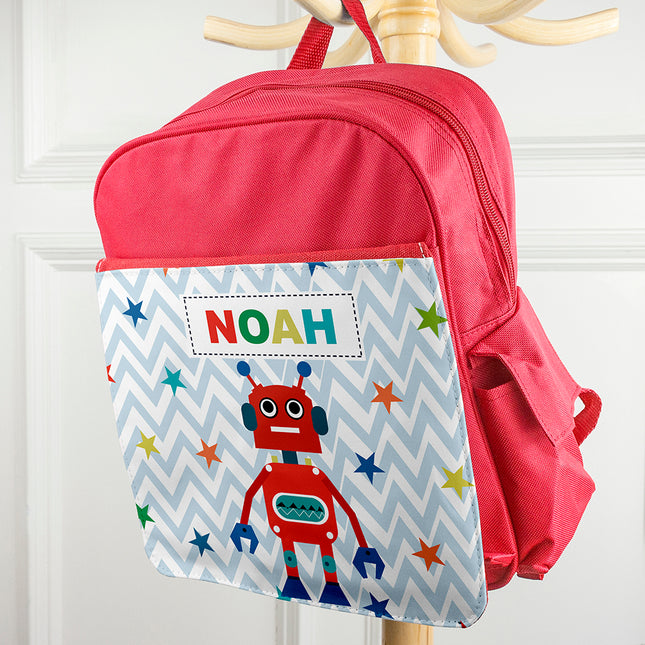 Robot Mini Rucksack - Personalised