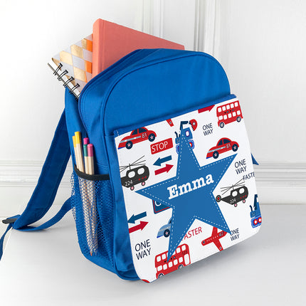 Transport Mini Rucksack - Personalised
