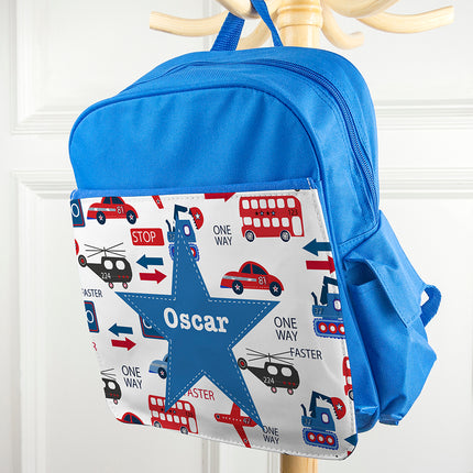 Transport Mini Rucksack - Personalised