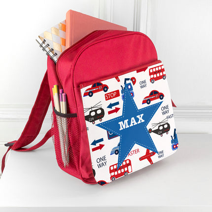 Transport Mini Rucksack - Personalised