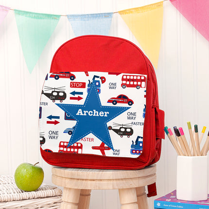 Transport Mini Rucksack - Personalised