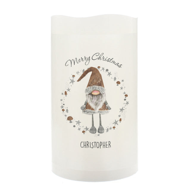 Personalised Gonk LED Candle