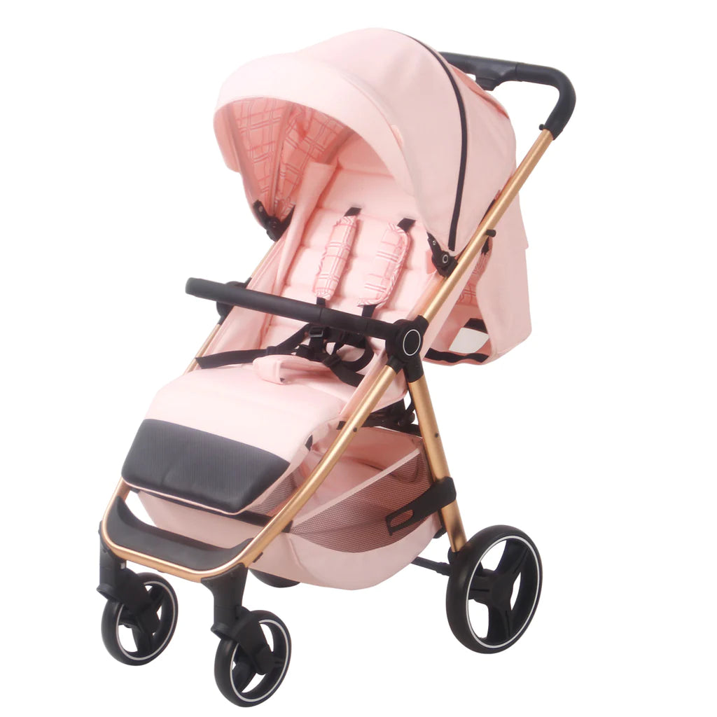 Pink Plaid Pushchair Dani Dyer My Babiie Junior Bambinos