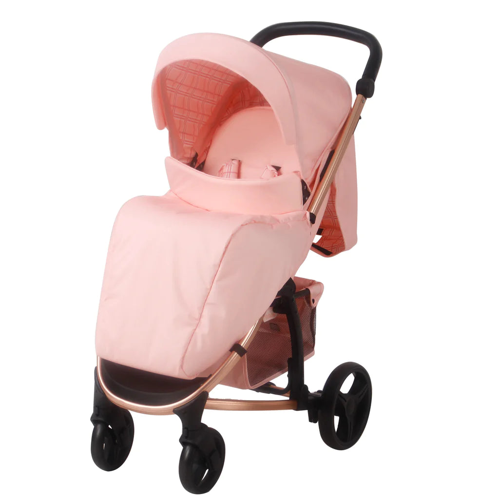 My babiie travel 2025 system rose gold