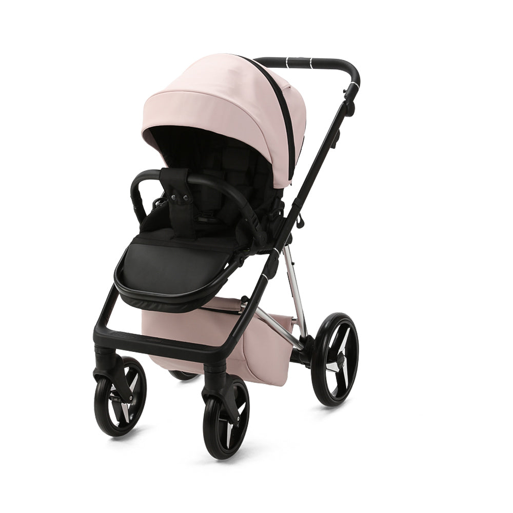 Milano Evo 3 in 1 Pushchair Quantam Special Edition with Car Seat and Isofix Base - Pretty in Pink