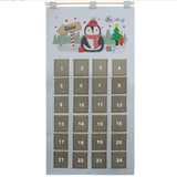 Penguin Pocket Felt Advent Calendar - Personalised