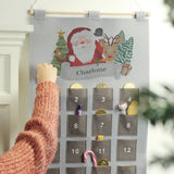 Santa Pocket Advent Calendar - Personalised