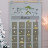 The Snowman & The Snowdog - Personalised Felt Advent Calendar