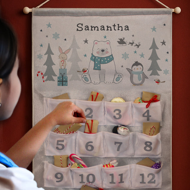 Polar Bear Advent Calendar - Personalised