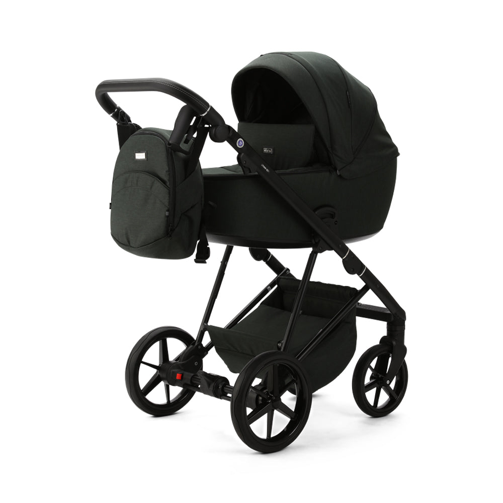 Milano Evo 3 in 1 Pushchair including Car Seat and Isofix Base - Racing Green