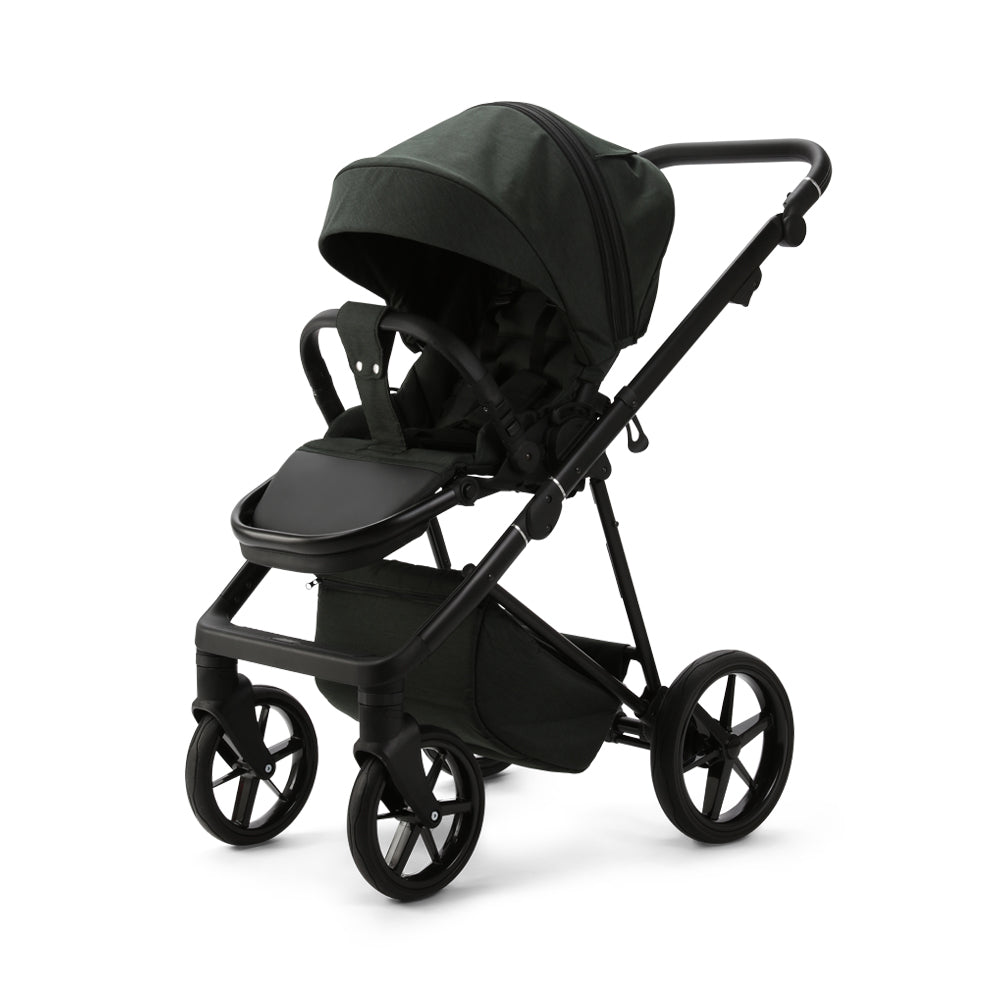 Milano Evo 3 in 1 Pushchair including Car Seat and Isofix Base - Racing Green