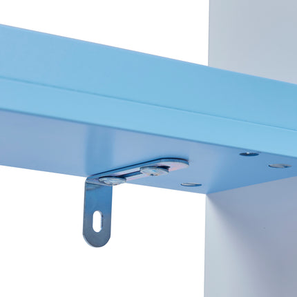 Rainbow Table & Chair Set + Bookshelf - White & Blue