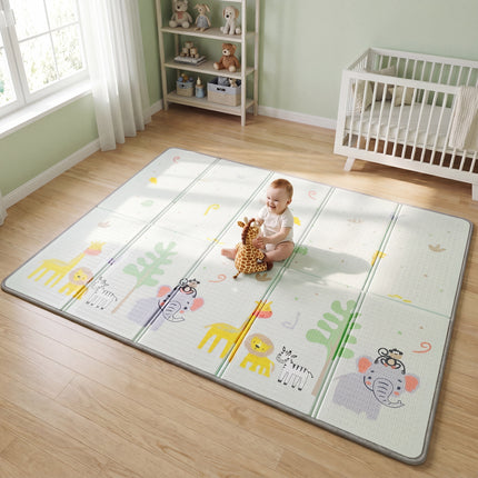 Jungle & Dinsaur Reversible Toddler Play Mat