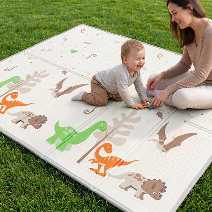 Jungle & Dinsaur Reversible Toddler Play Mat