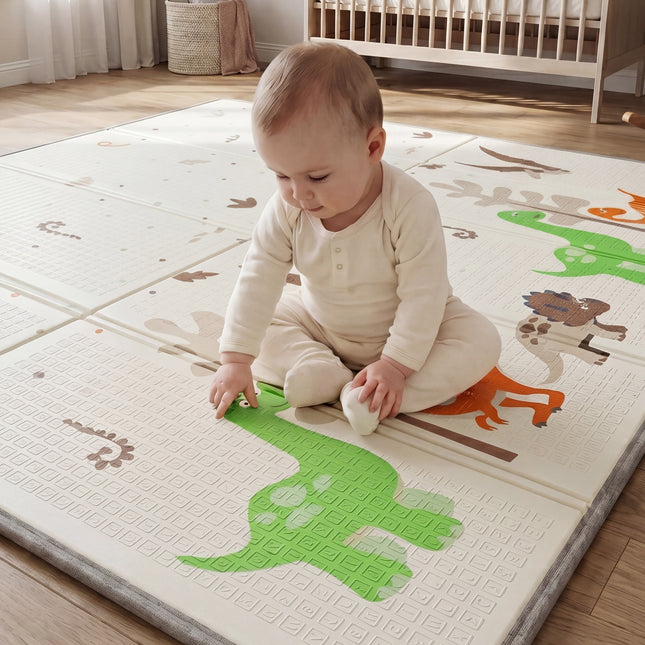 Jungle & Dinsaur Reversible Toddler Play Mat