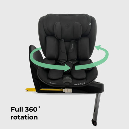 Rotating Infant Carrier Car Seat and Base - Black