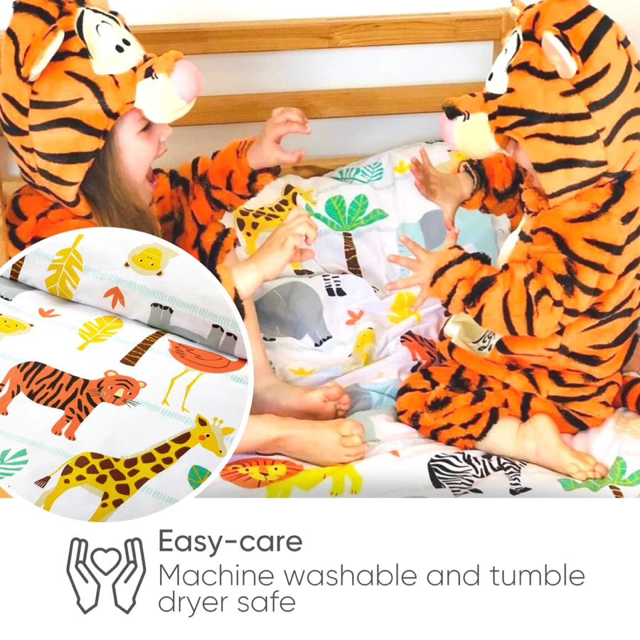 Animal cot bed duvet set sale