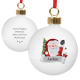 Personalised Santa Claus Bauble