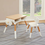 Scandi Height Adjustable Table and Chair Set