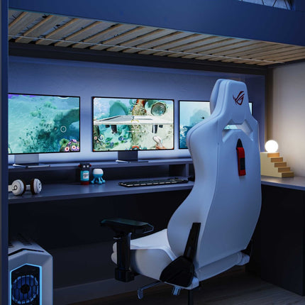 Skyhigh Gaming High Sleeper Bed with Desk - Anthracite