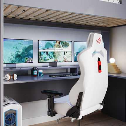 Skyhigh Gaming High Sleeper Bed with Desk - Anthracite