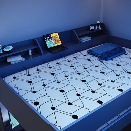 Skyhigh Gaming High Sleeper Bed with Desk - Anthracite