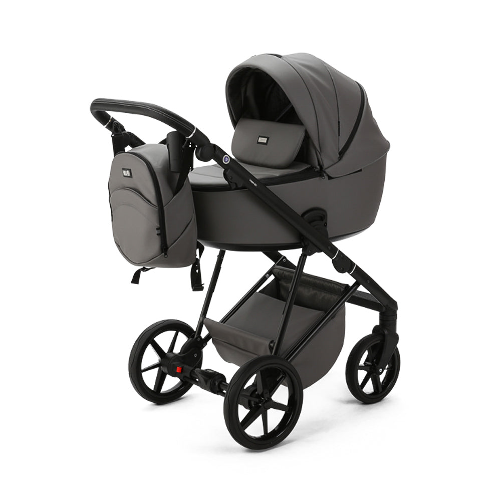 Milano Evo 3 in 1 Pushchair Luxe including Car Seat and Isofix Base - Slate Grey
