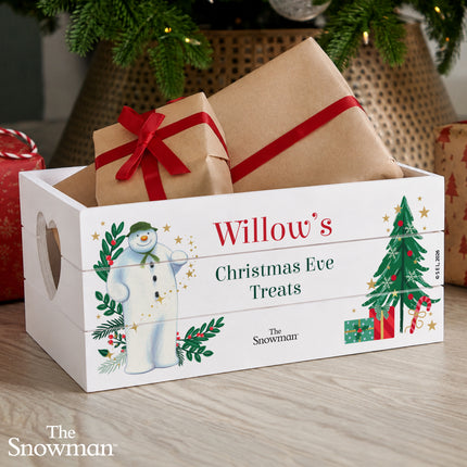 The Snowman Christmas Wishes Christmas Eve Box Crate - Personalised