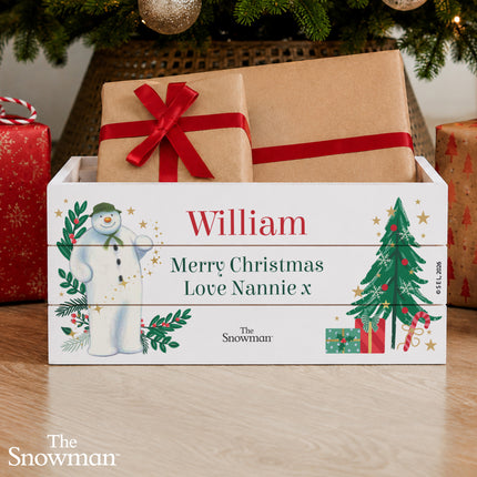 The Snowman Christmas Wishes Christmas Eve Box Crate - Personalised