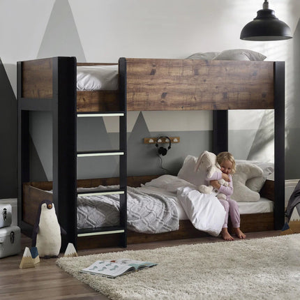 Solomon Bunk Bed Wood & Black