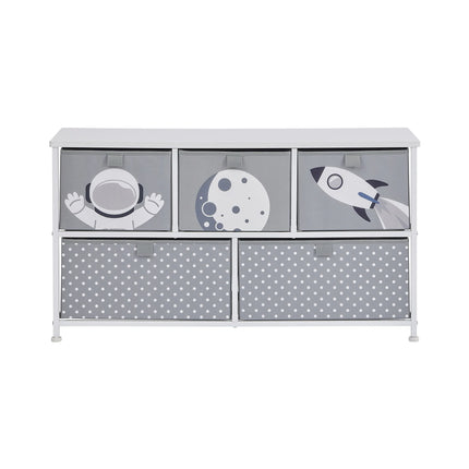 Space 5 Drawer Storage Chest