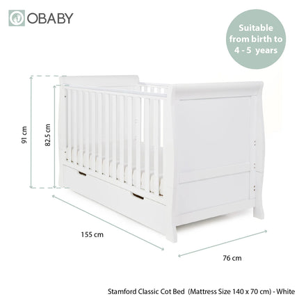 Stamford Classic 3 Piece Room Set - White