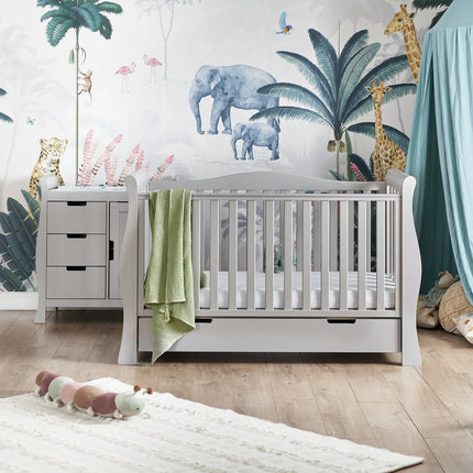 Stamford Luxe 2 Piece Nursery Room Set - Warm Grey