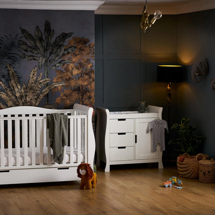 Stamford Luxe 2 Piece Nursery Room Set - White