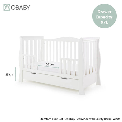 Stamford Luxe 2 Piece Nursery Room Set - White