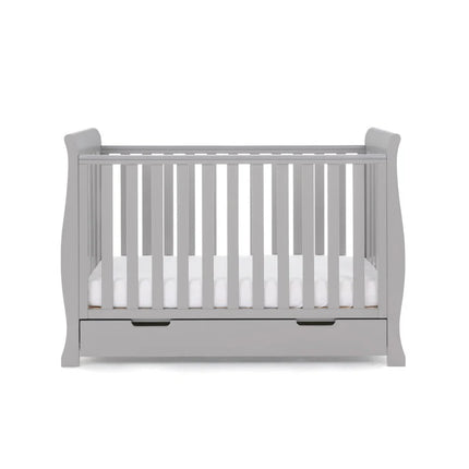 Stamford Mini Sleigh 2 Piece Nursery Room Set - Warm Grey