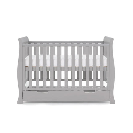 Stamford Mini Sleigh 2 Piece Nursery Room Set - Warm Grey