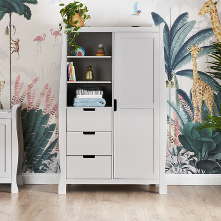 Stamford Mini Sleigh 3 Piece Nursery Room Set - Warm Grey