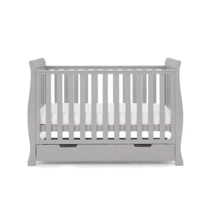 Stamford Mini Sleigh 3 Piece Nursery Room Set - Warm Grey